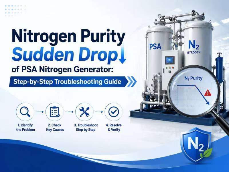 Kemurnian Nitrogen Mendadak pada Generator Nitrogen PSA: Panduan Pemecahan Masalah Langkah demi Langkah