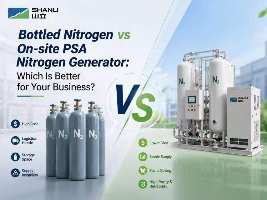 Nitrogen dalam Botol vs Generator Nitrogen PSA di Lokasi: Mana yang Lebih Baik untuk Bisnis Anda?